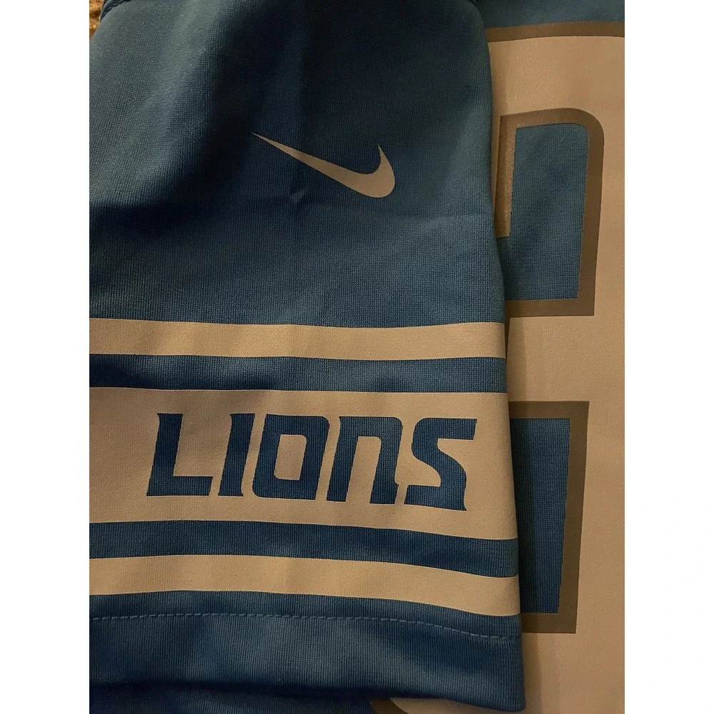 Detroit Lions Nike On Field Kerryon Johnson 33 Jersey NFL Logo Blue XL JBHS